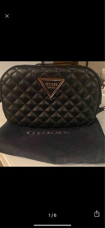 Guess Siyah Bel Çantası
