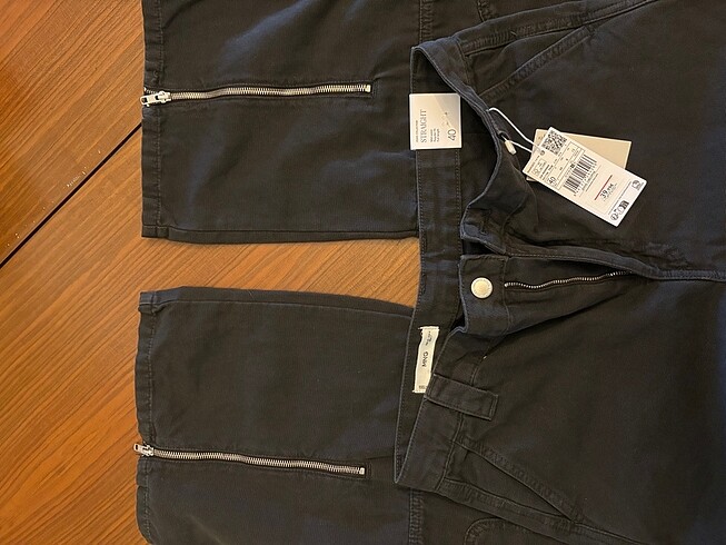 40 Beden Mango Duz Kesim Kot Pantolon