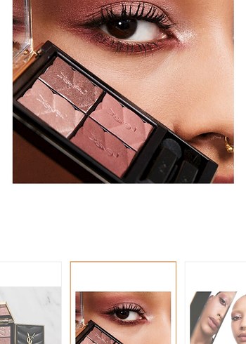 Yves Saint Laurent Pudra Paleti - Koyu Bej - Görsel 5