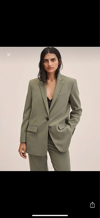 Mango haki blazer