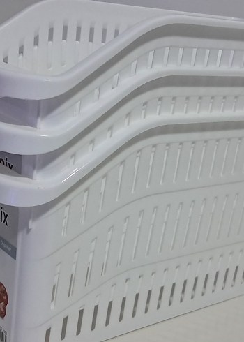 Beyaz buzdolabı düzenleyici sepet - Görsel 2