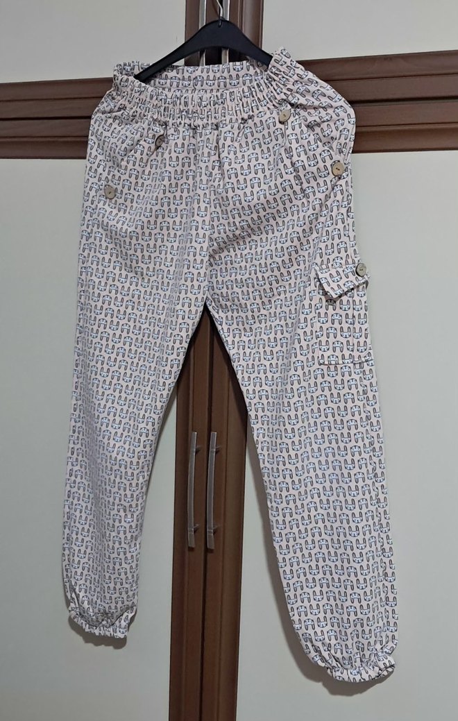 Bej Baskılı Çocuk Pijama - Görsel 2