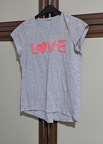 Gri Kısa Kollu Tişört - Görsel 2