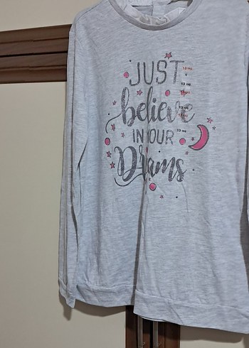 Çocuk Uzun Kollu Baskılı Tişört - Görsel 2