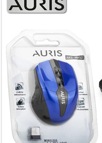 Auris Kablosuz Mavi Mouse 1600 DPI