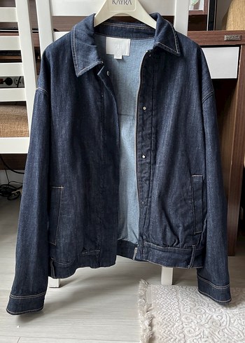 Zara Koyu Mavi Denim Ceket