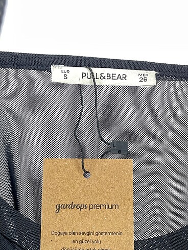s Beden siyah Renk Pull and Bear Bluz %70 İndirimli.