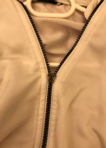 m Beden beyaz Renk Beyaz Adidas Fermuarlı Spor Ceket