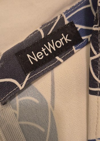 Mavi Siyah Baskılı Uzun Kollu Rahat Tulum - Görsel 4