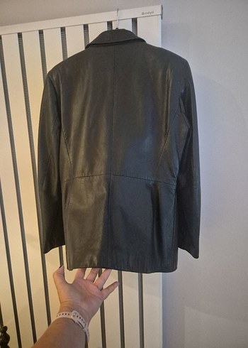 Siyah Kadın Deri Ceket - Görsel 5