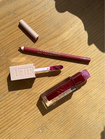 Maybelline lifter gloss ve lifter liner