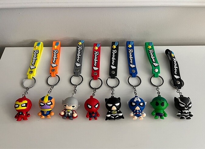 Spiderman, Batman Ve Diğerleri Anahtarlık