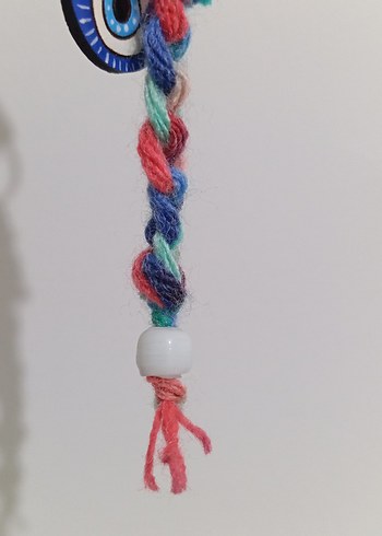 Nazar Boncuklu Yün Anahtarlık - Görsel 4