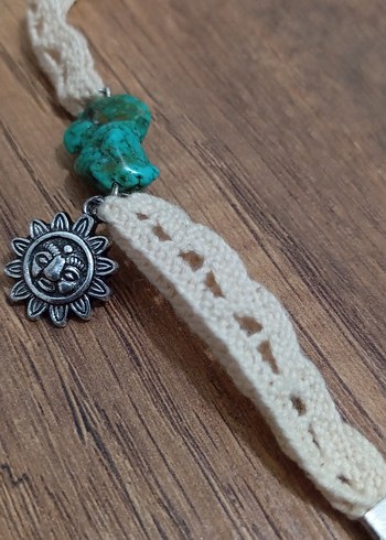 Beden Turkuaz Renk Taşlı Bohem Bileklik Güneş