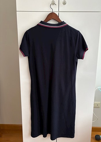 xl Beden LC waikiki Kısa Kollu Polo Yaka Lacivert Elbise