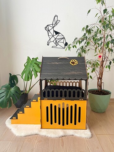Beden Renk TURUNCU REBAP KEDİ EVİ (M)