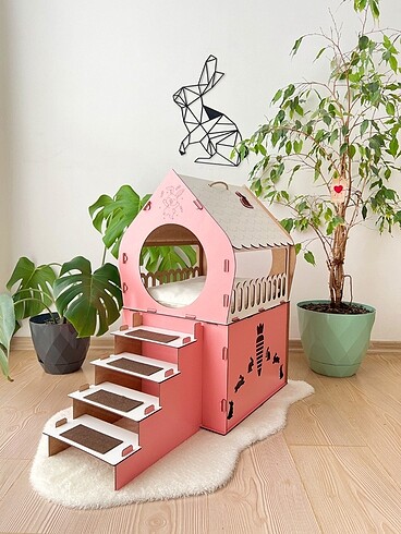 PEMBE BEYAZ TAVŞAN EVİ (M)
