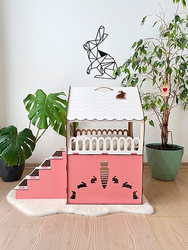 Beden Renk PEMBE BEYAZ TAVŞAN EVİ (M)
