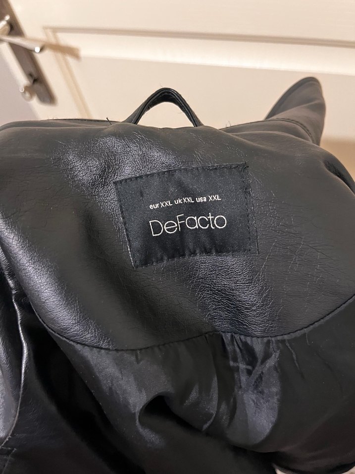 Tertemiz siyah deri ceket - Görsel 3