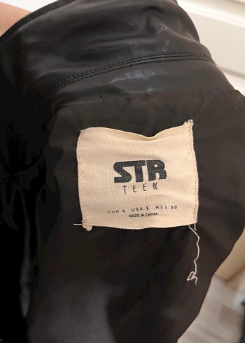 Stradivarius deri ceket kahverengi - Görsel 3