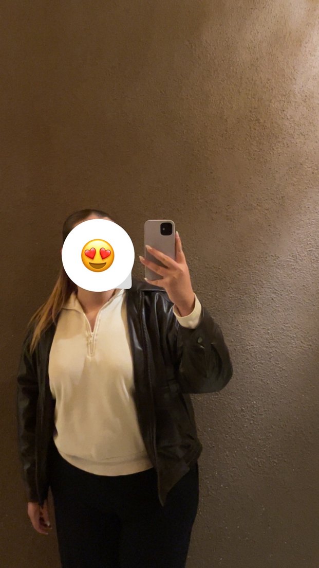 Stradivarius deri ceket kahverengi - Görsel 4