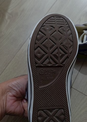 37,5 Beden mor Renk Mavi Bağcıklı Converse All Star Sneakers