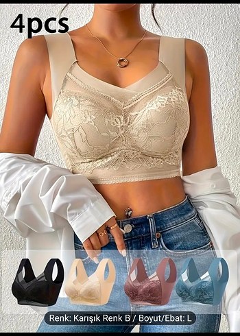 Victoria s Secret Nakış Detaylı Siyah Mini Street Wear Sütyen