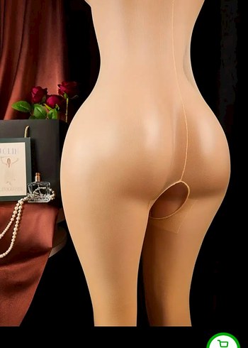 Ten rengi Kadın Vücut Çorabı - Görsel 3