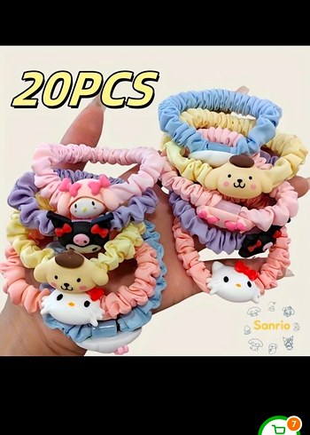 Pastel Renkli Elastik Çocuk Saç lastiği 5 adet fiyatıdır - Görsel 3