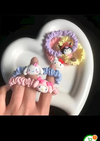 Pastel Renkli Elastik Çocuk Saç lastiği 5 adet fiyatıdır - Görsel 4