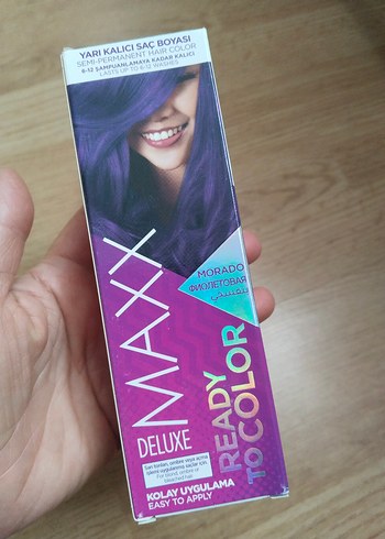 Maxx Deluxe Mor Yarı Kalıcı Saç Boyası - Görsel 5