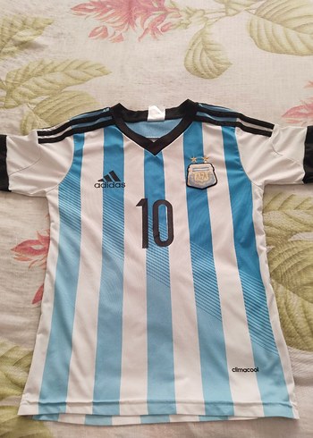 Adidas Beyaz Mavi Erkek Spor Forması Messi 10