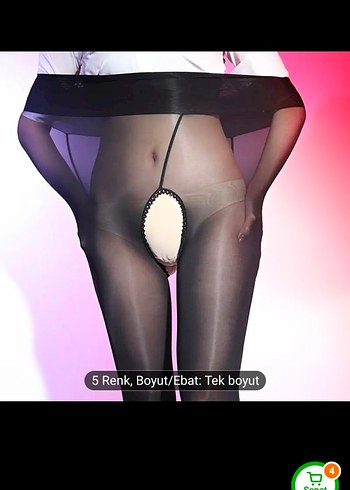 Ağ açık model Külotlu Çorap