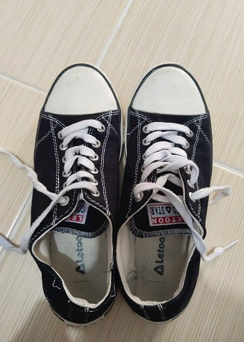 39 Beden Siyah Minimalist Kadın Sneakers