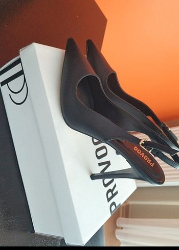 Tokalı Siyah Stiletto Kadın Ayakkabı - Görsel 3