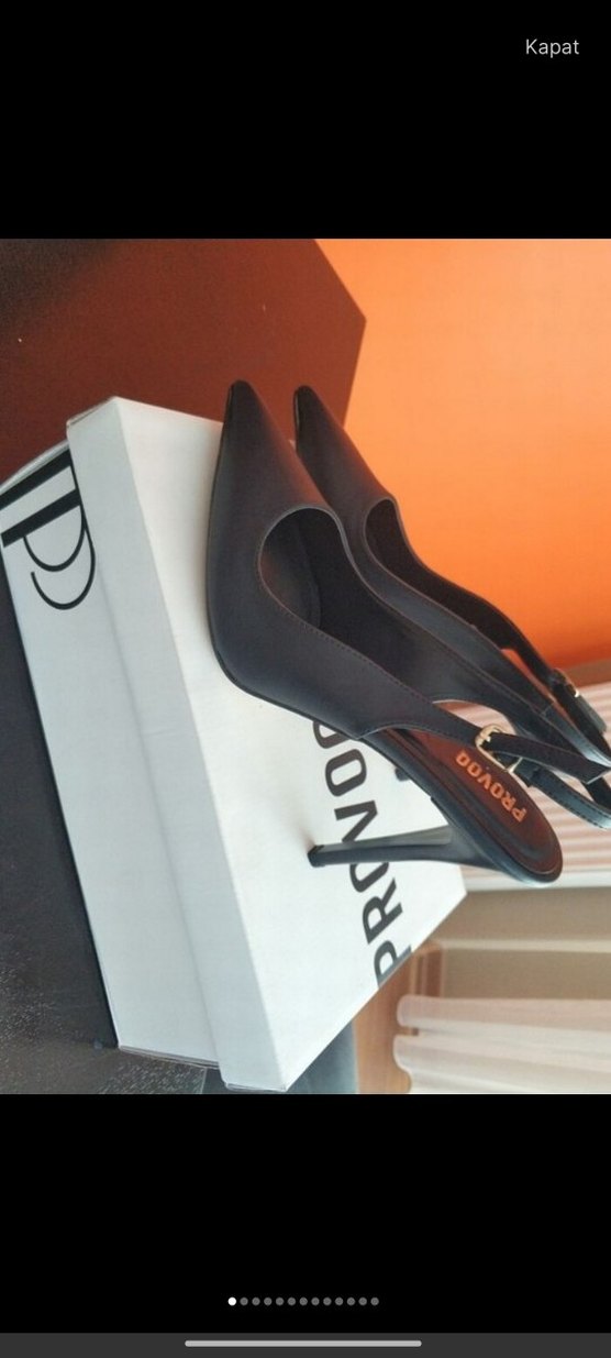 Tokalı Siyah Stiletto Kadın Ayakkabı - Görsel 3