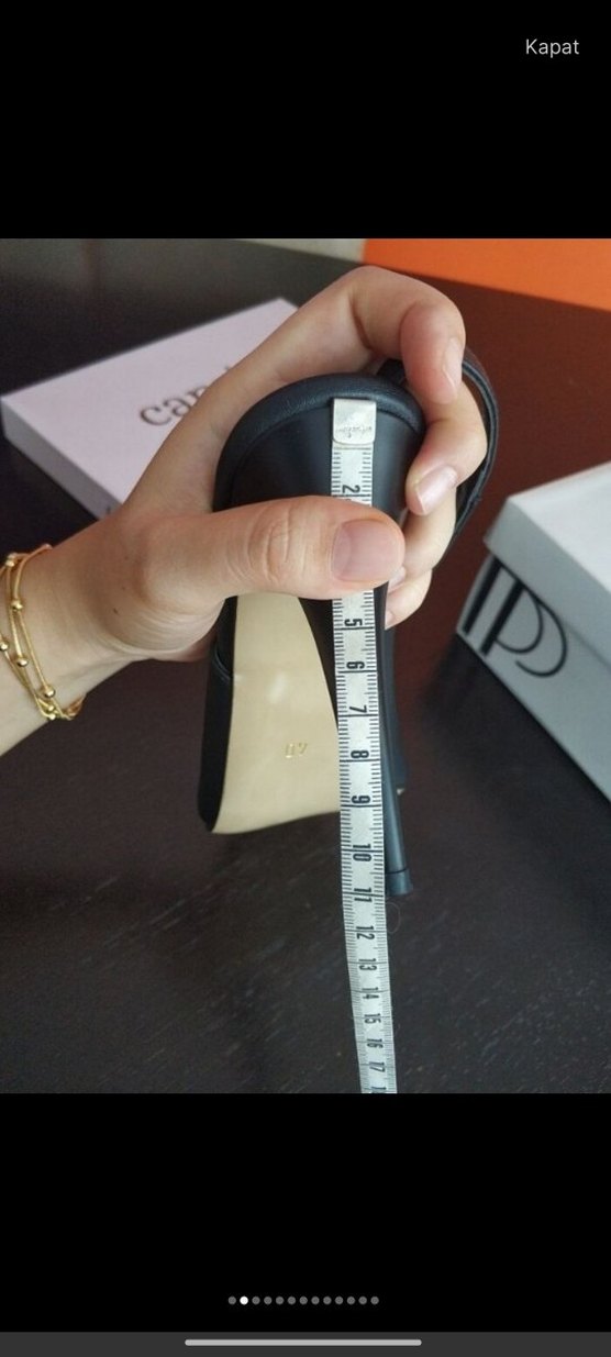 Tokalı Siyah Stiletto Kadın Ayakkabı - Görsel 4