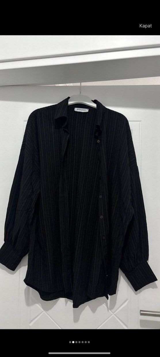 Kadın Siyah Deri Kemerli Midi Takım - Görsel 2