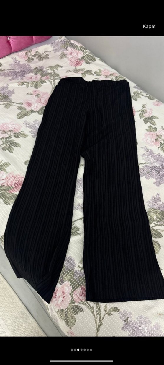 Kadın Siyah Deri Kemerli Midi Takım - Görsel 3