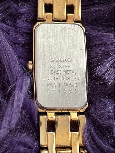 Beden altın Renk Vintage Seiko Kadın Kol Saati