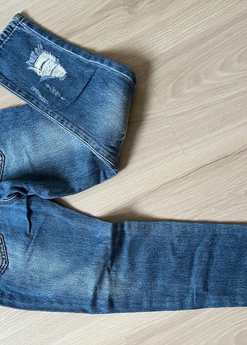 Kız Çocuk Kot Pantolon - Görsel 2