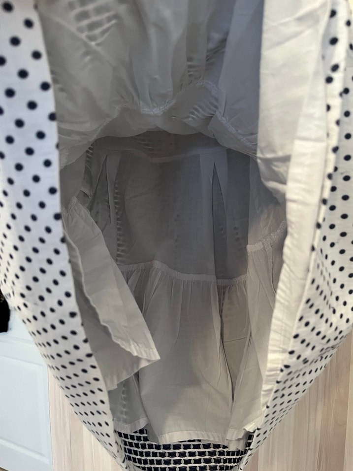 Kız Çocuk Puantiyeli Kısa Kollu Elbise - Görsel 4