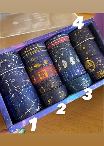 Astroloji Temalı Dekoratif  washitape - Görsel 2