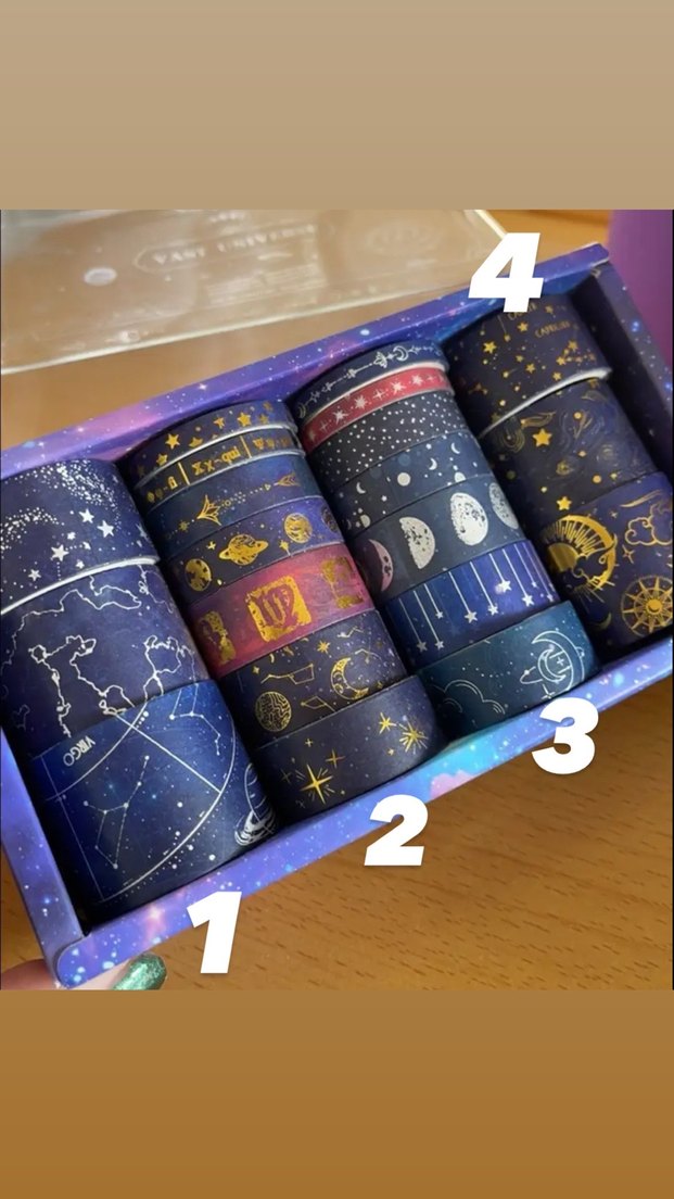 Astroloji Temalı Dekoratif  washitape - Görsel 2