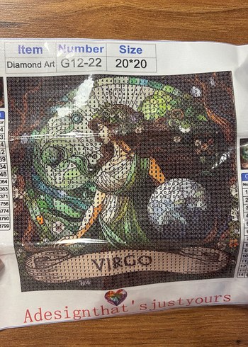 Elmas boyama Başak burcu  20x20 - Görsel 2