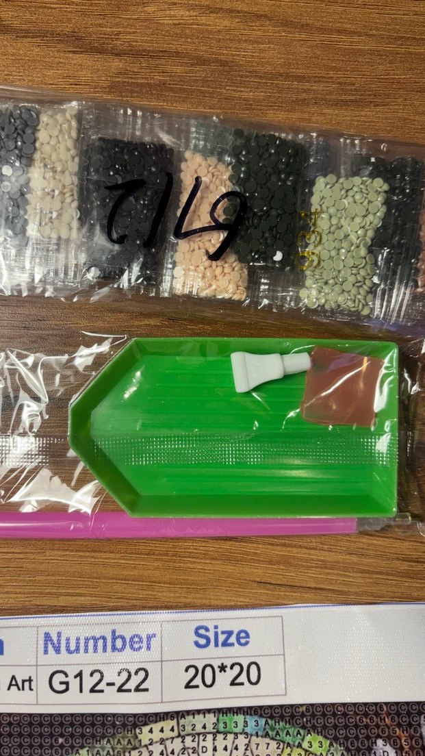 Elmas boyama Başak burcu  20x20 - Görsel 3