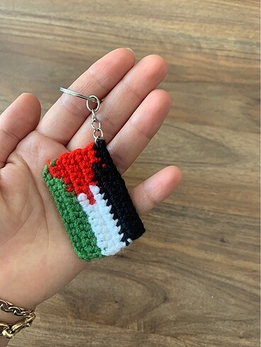 Filistin bayraklı anahtarlık