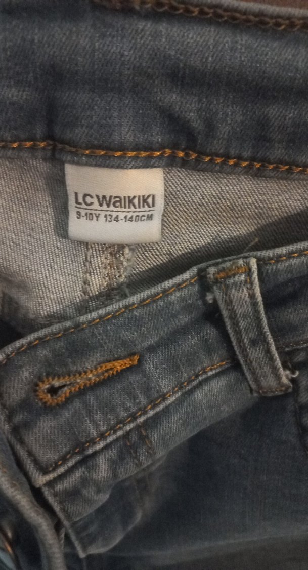 erkek çocuk Mavi Denim dar Kesim Kot Pantolon - Görsel 2