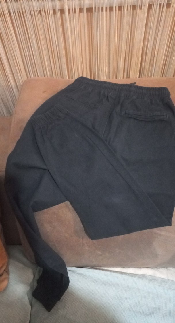 çocuk Siyah Rahat Kesim Kumaş Pantolon - Görsel 3