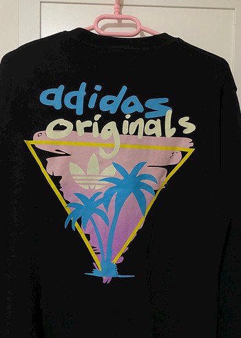 m Beden siyah Renk Siyah Kadın Sweatshirt, Uzun Kollu, Rahat Kesim
